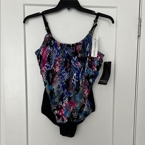 Magicsuit Multicolor Snakeskin Swimsuit 18W
